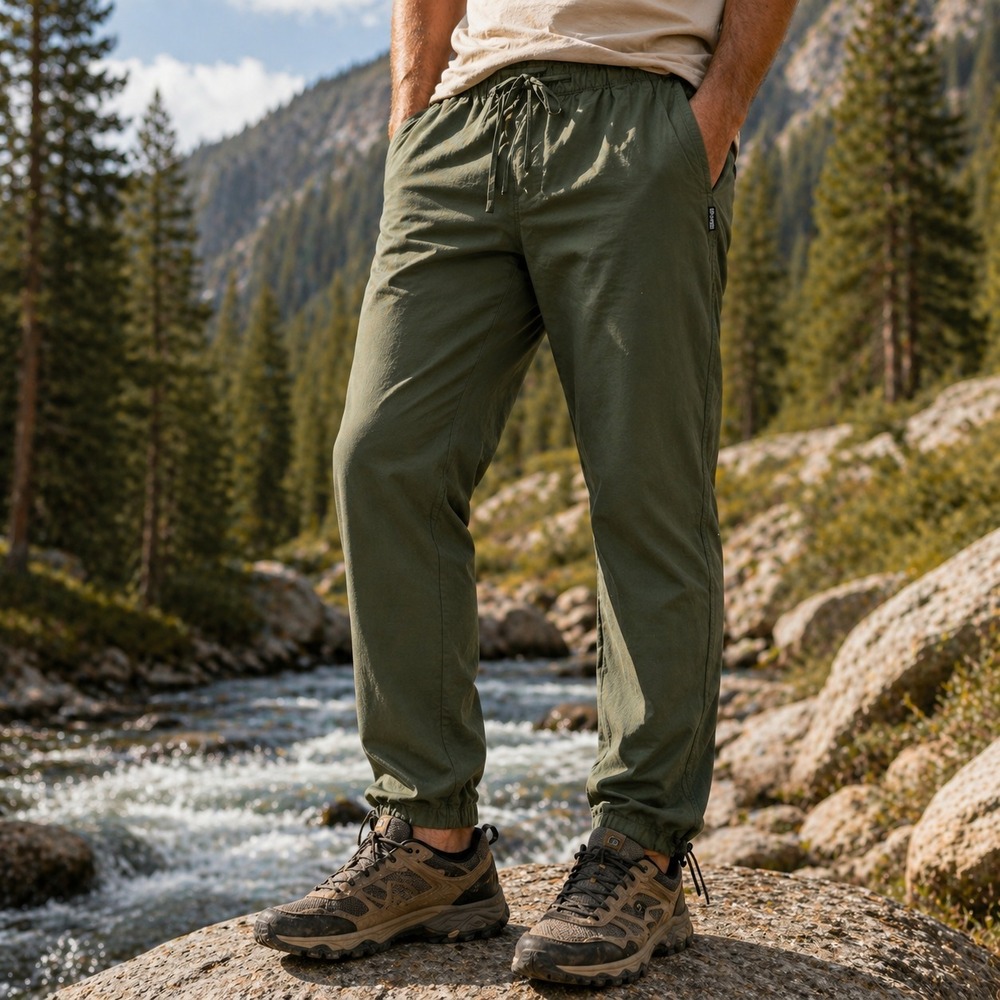 Coalatree Mens Trailhead Adventure Pants Sz S M Green Stretch Outdoor Hiking